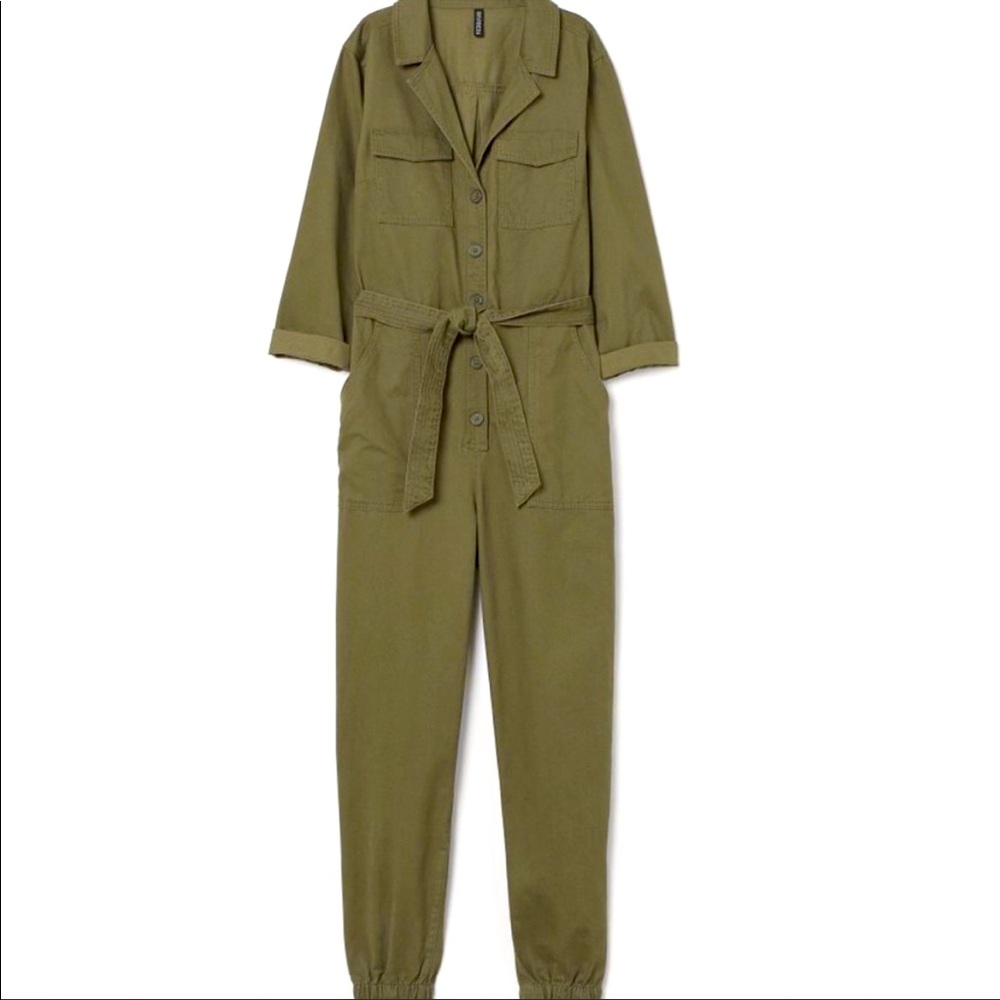 H&M Olive Boiler Suit